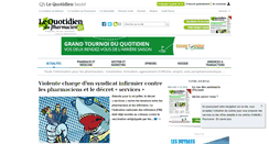 Desktop Screenshot of lequotidiendupharmacien.fr